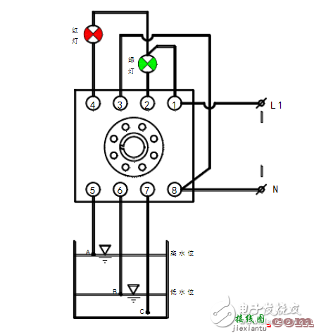 液位继电器排水接线图（图文详解）  第1张