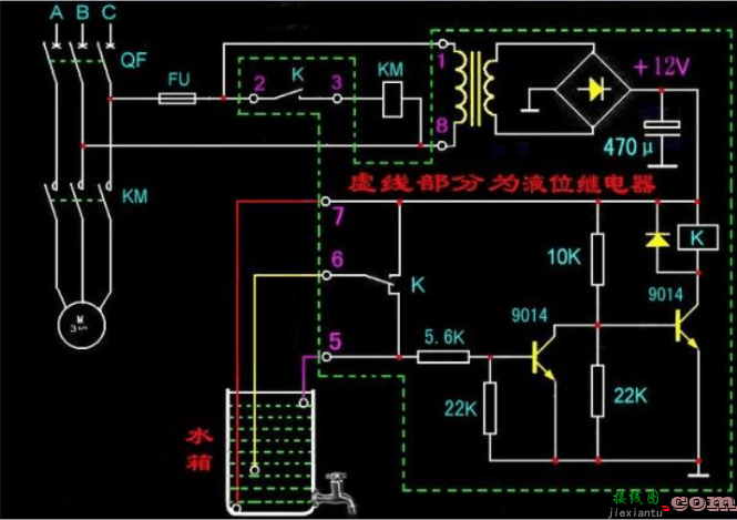 220v液位继电器接线图（图文详解）  第1张