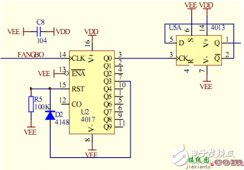 cd4013产生的方波发生器电路  第2张