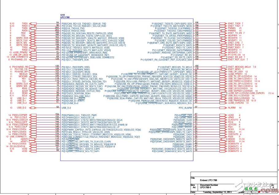 lpc1788开发板原理图  第3张