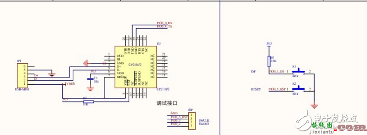 LPC800最小系统电路图  第1张