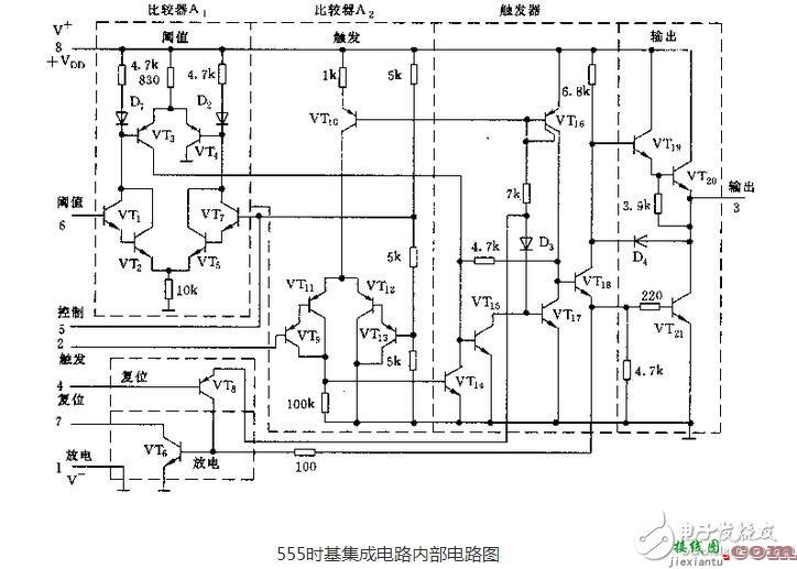 集成555时基电路解析，555时基集成电路与NE555的识别及其应用  第1张