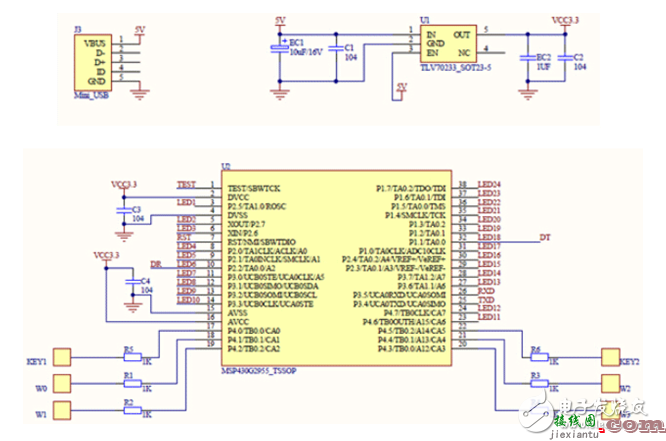 电容触摸MSP430电路与LED驱动电路设计详解  第2张