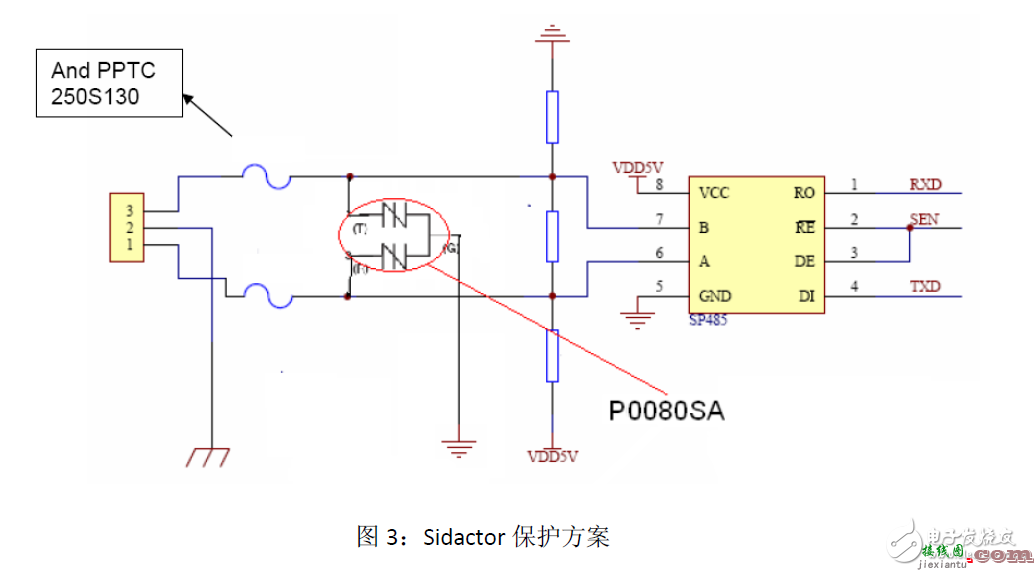 RS-485在多功能电能表中的防雷电路设计  第2张