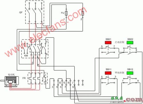 交流接触器热继电器接线图  第1张