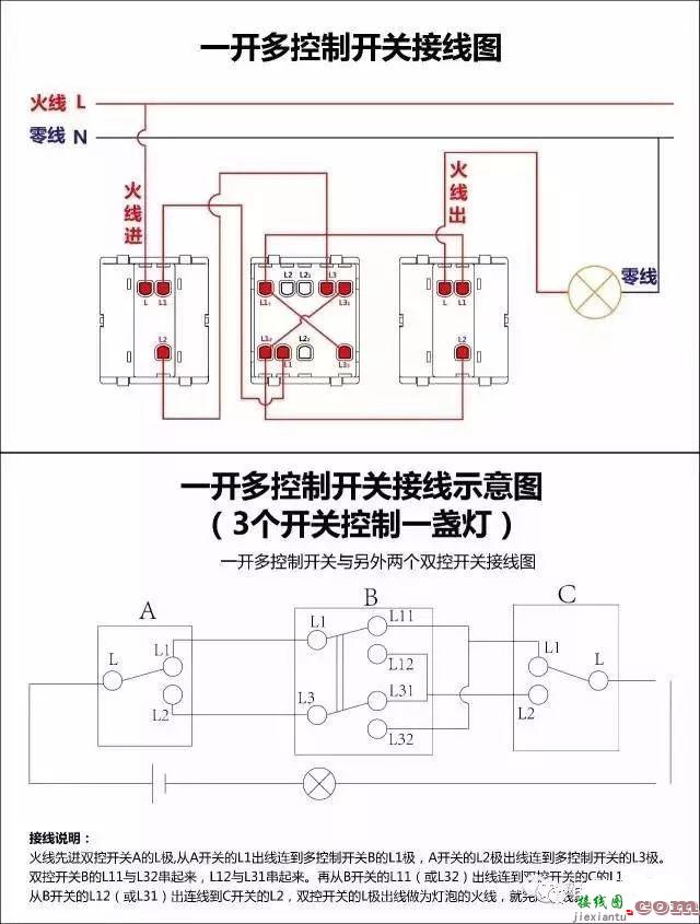 开关接线图断路器、接触器控制回路接线图  第11张