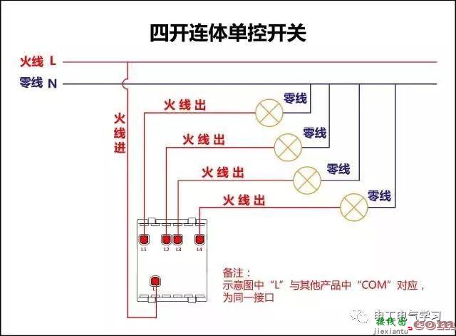 非常完整的开关和电机与断路器电热偶电表的接线图大全  第3张