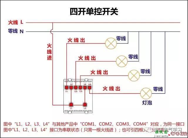 非常完整的开关和电机与断路器电热偶电表的接线图大全  第8张