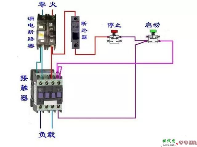 开关接线图断路器、接触器控制回路接线图  第17张