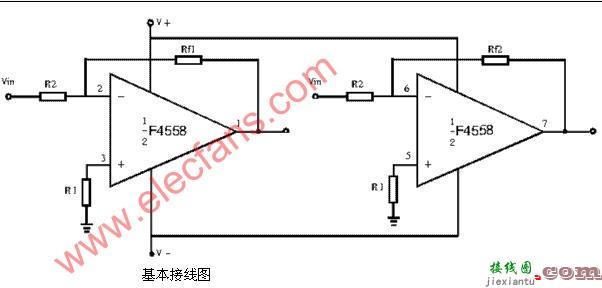 F4558基本接线图  第1张