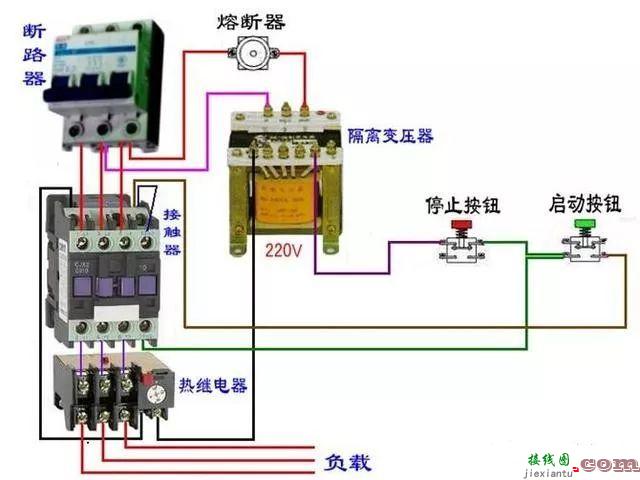 开关接线图断路器、接触器控制回路接线图  第23张