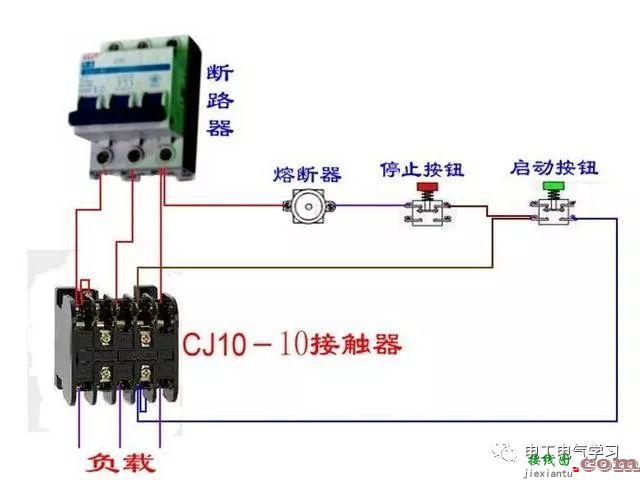 非常完整的开关和电机与断路器电热偶电表的接线图大全  第24张