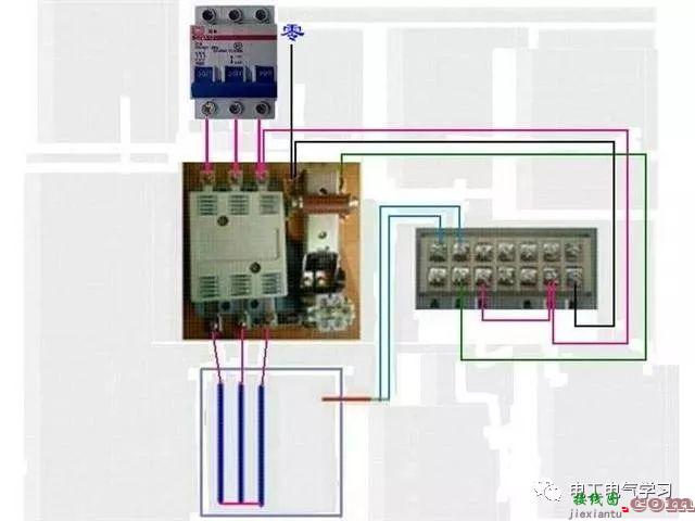 非常完整的开关和电机与断路器电热偶电表的接线图大全  第30张