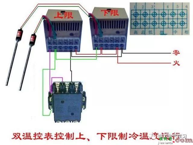 非常完整的开关和电机与断路器电热偶电表的接线图大全  第35张