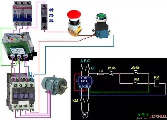 开关接线图断路器、接触器控制回路接线图  第89张