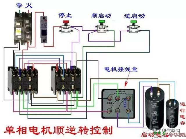 非常完整的开关和电机与断路器电热偶电表的接线图大全  第67张