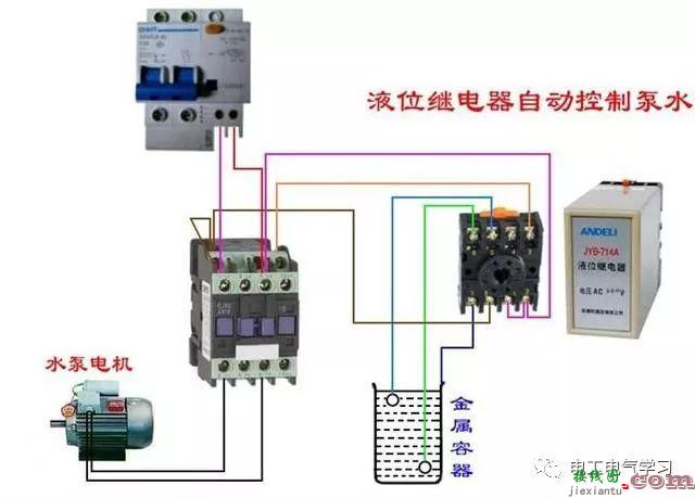 非常完整的开关和电机与断路器电热偶电表的接线图大全  第74张