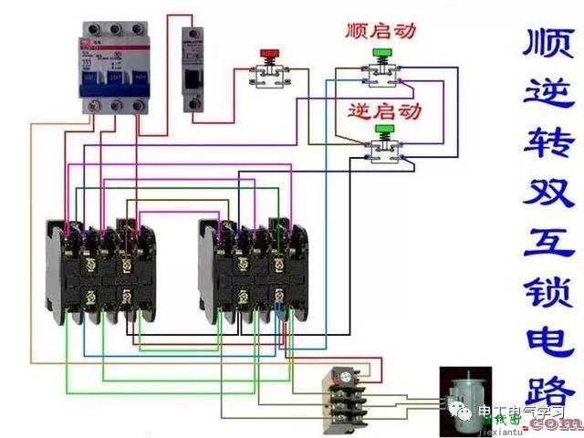 非常完整的开关和电机与断路器电热偶电表的接线图大全  第79张