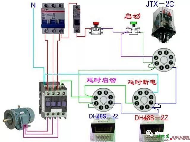 开关接线图断路器、接触器控制回路接线图  第108张