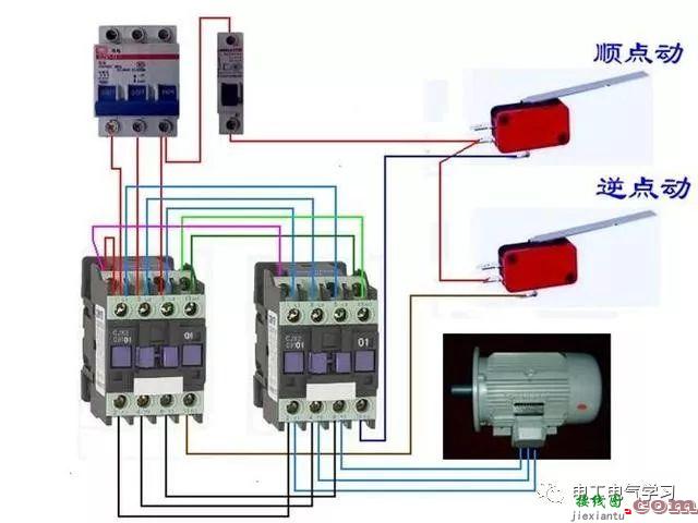 非常完整的开关和电机与断路器电热偶电表的接线图大全  第82张