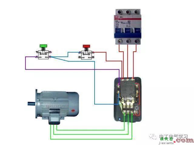 非常完整的开关和电机与断路器电热偶电表的接线图大全  第83张