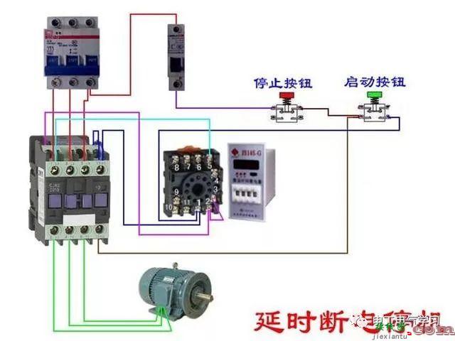 非常完整的开关和电机与断路器电热偶电表的接线图大全  第87张