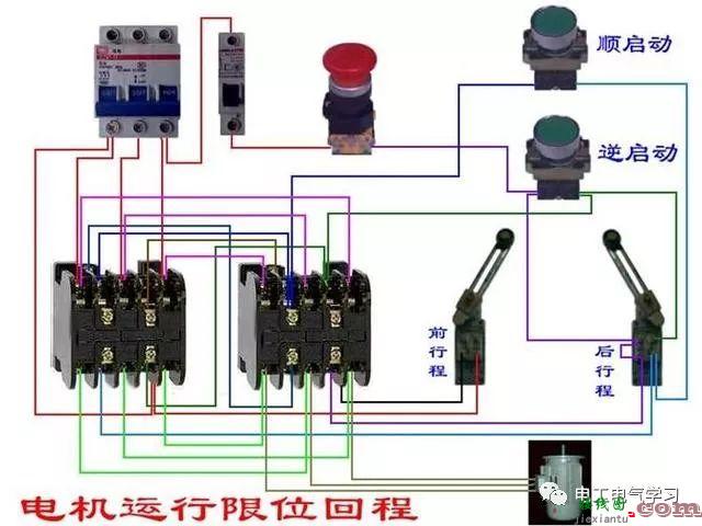 非常完整的开关和电机与断路器电热偶电表的接线图大全  第94张