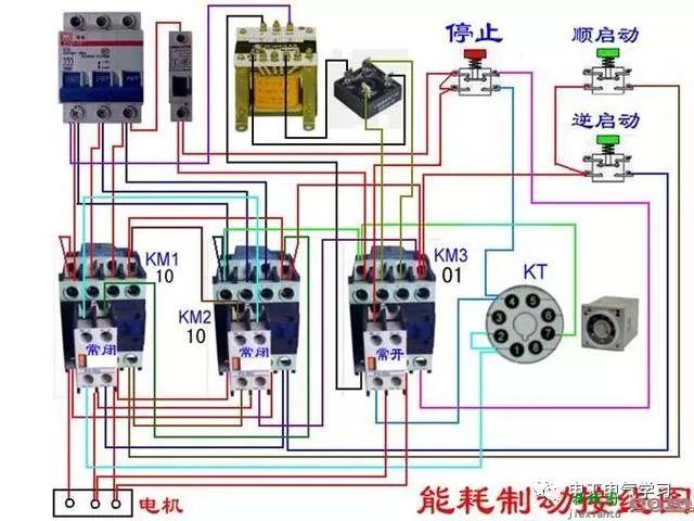 非常完整的开关和电机与断路器电热偶电表的接线图大全  第106张