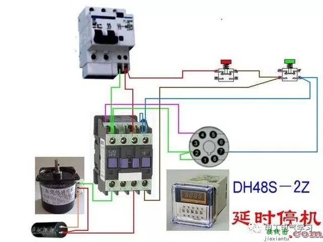 非常完整的开关和电机与断路器电热偶电表的接线图大全  第107张