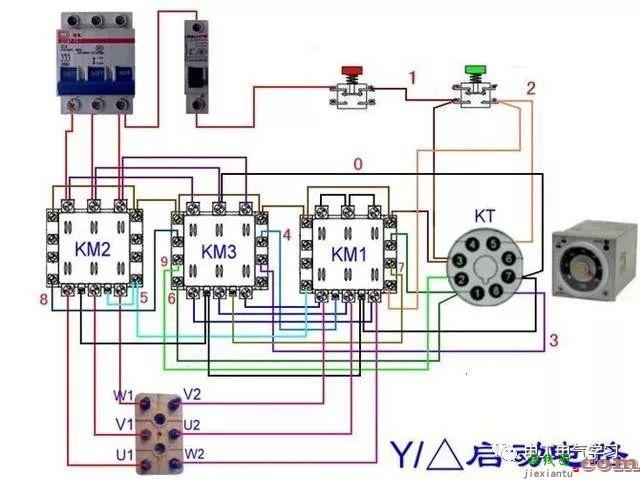 非常完整的开关和电机与断路器电热偶电表的接线图大全  第111张