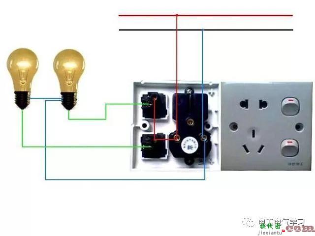 非常完整的开关和电机与断路器电热偶电表的接线图大全  第113张