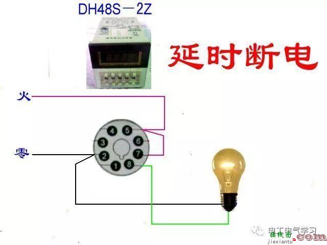 非常完整的开关和电机与断路器电热偶电表的接线图大全  第118张