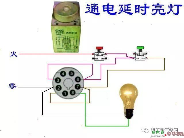 非常完整的开关和电机与断路器电热偶电表的接线图大全  第129张