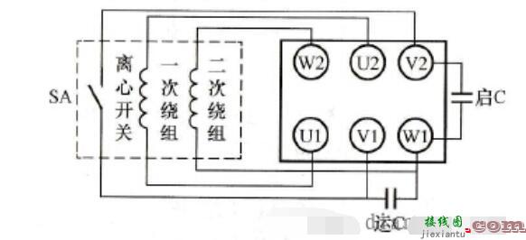 倒顺开关单相电机正反转接线图  第4张