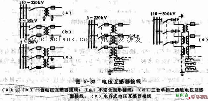 三台单相三绕组电压互感器接线图  第1张