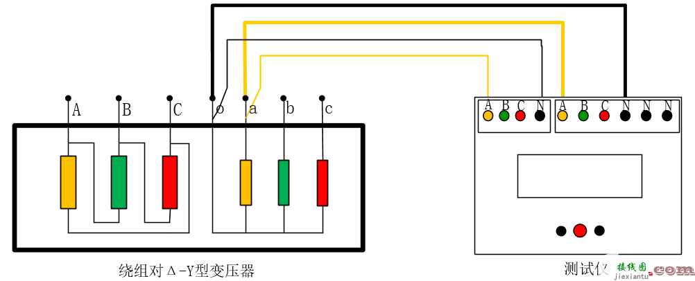 三通道变压器直流电阻检测仪接线图  第1张