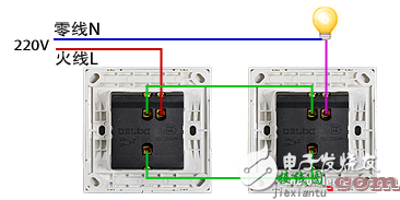单联开关接线图解、单控和双控开关的区别与接线图  第7张