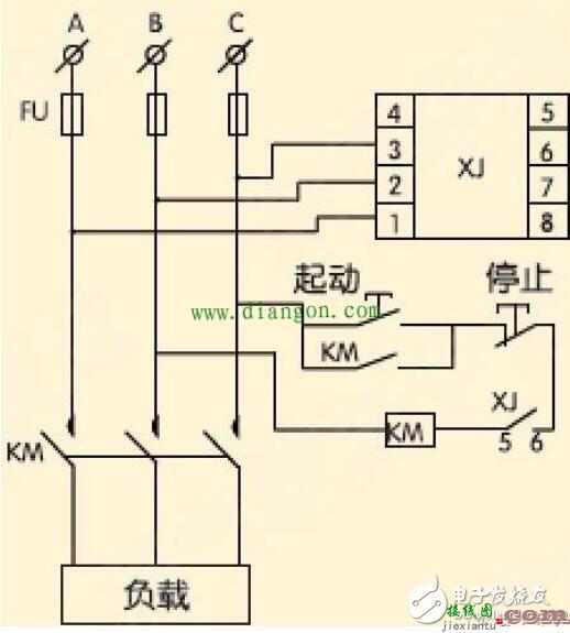 相序保护器接线图  第1张