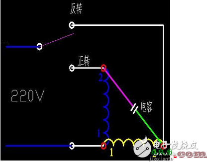 单相电机接线图实物图_单相电机正反转接线图_单相电机绕组接线图  第9张