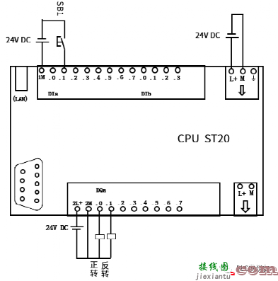 电动机定时及PLC接线图  第2张