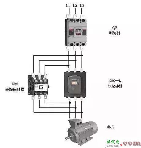 电机软启动器接线图实例分析  第2张