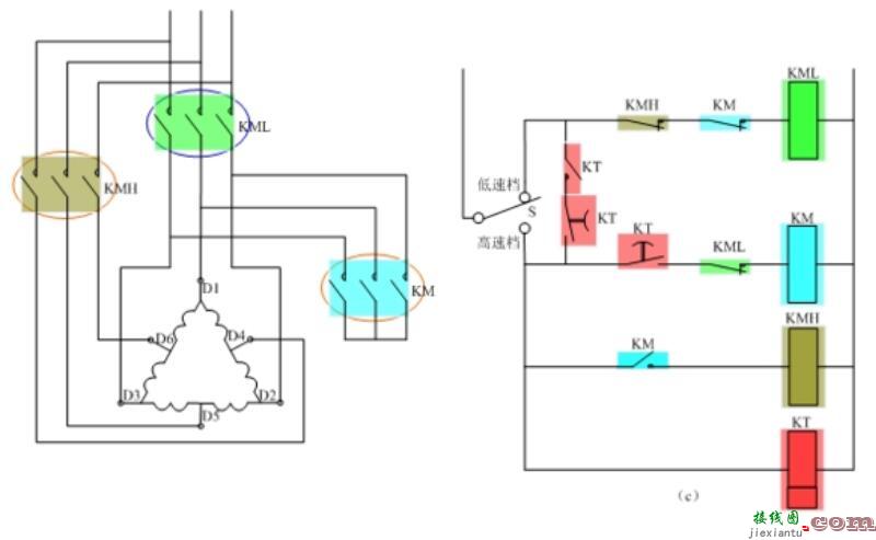 双速电机6根线怎么接_双速电机实物接线图  第2张