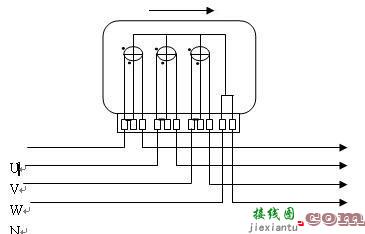 三相电能表接线图  第1张