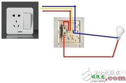 墙壁开关怎么接线_墙壁开关插座安装图解_灯单开关接插座接线图  第9张