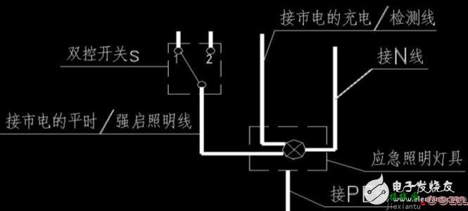 充电应急灯怎么接线图分析  第1张