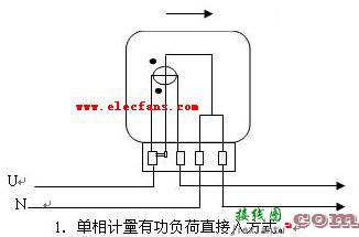 单相电能表接线图  第1张