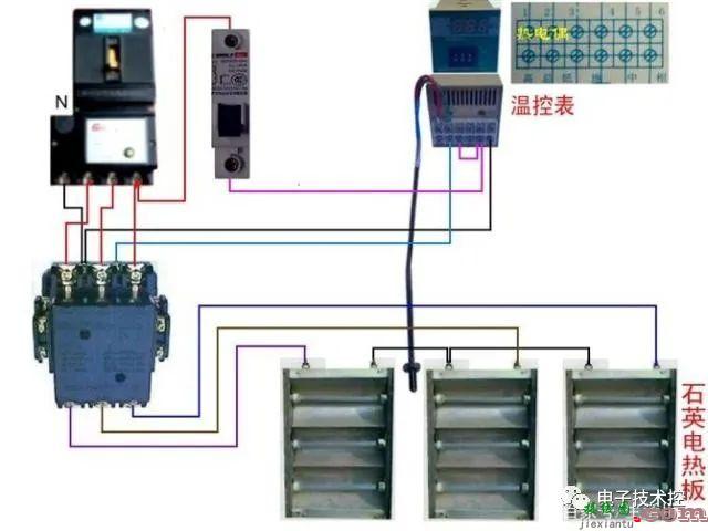 温度控制常见电路实物接线图  第4张