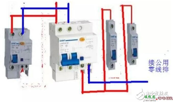 漏电保护器接线图原理_漏电保护器接线方法_三相漏电断路器接线方法详解  第6张