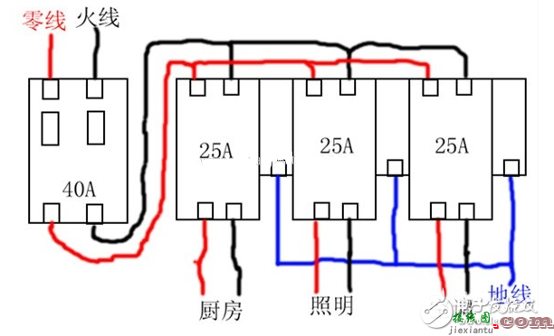 空气开关接线方法_空气开关型号选择_空气开关接线图详解  第1张