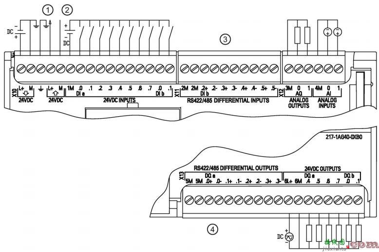 S7-1200系列PLC全套接线图分享  第12张